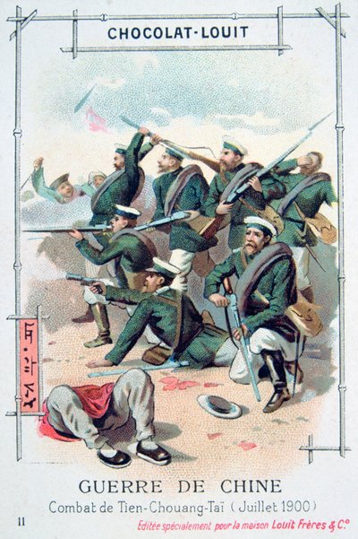 Slag bij Tien-Chuang-Tai, China, Bokseropstand, juli 1900 door Unbekannt