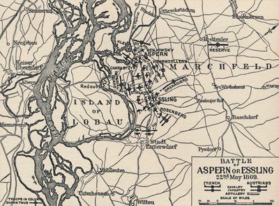 Slag bij Aspern of Essling, 22 mei 1809, 1896 door Unbekannt