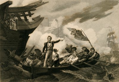 Slag bij Lake Erie, 1878 door Unbekannt