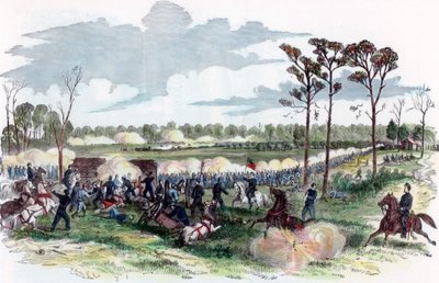 Slag bij Shiloh, Tennessee, Amerikaanse Burgeroorlog, 6 april 1862 door Unbekannt