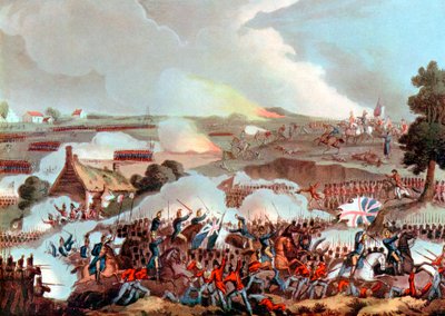 Slag bij Waterloo, België, 1815 door Unbekannt