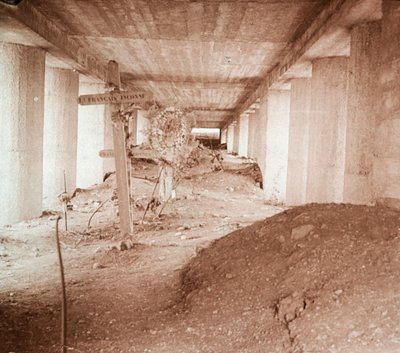 Bajonetloopgraaf, Verdun, Noord-Frankrijk, ca. 1916-1918 door Unbekannt