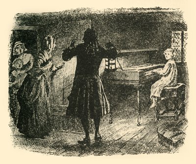 Zwijgend wenkte hij de rest om hem te volgen, 1907 door Unbekannt