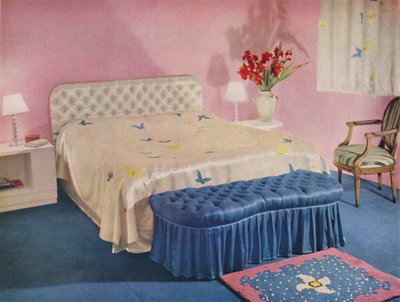 Slaapkamer ontworpen door Green and Abbott, Ltd., 1939 door Unbekannt