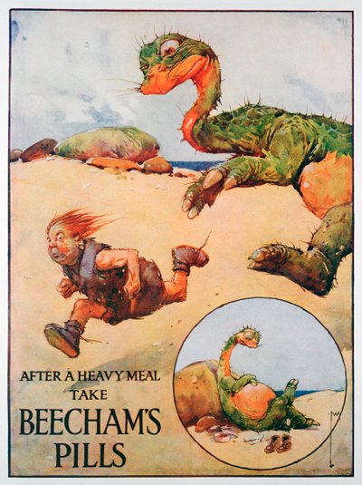 Beechams Pills advertentie, 1914 door Unbekannt