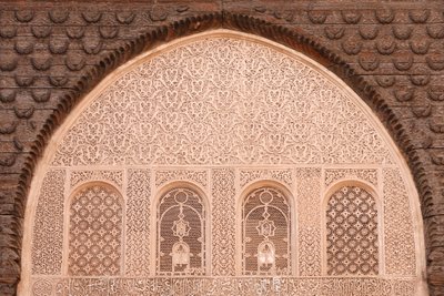 Ben Youssef Medersa, de grootste Medersa in Marokko, oorspronkelijk een religieuze school gesticht onder Abou el Hassan door Unbekannt