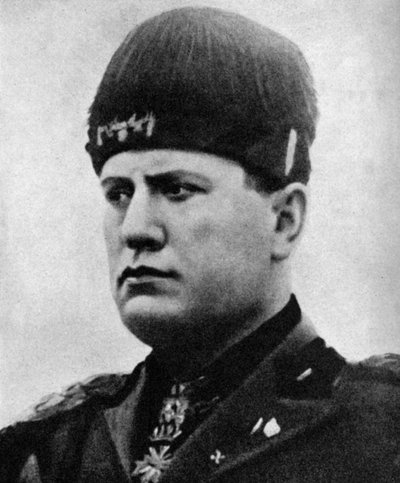 Benito Mussolini, Italiaanse Fascistische Dictator door Unbekannt