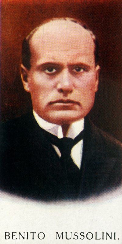 Benito Mussolini door Unbekannt