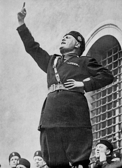 Benito Mussolini, Italiaanse fascistische dictator door Unbekannt