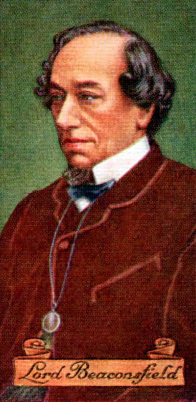 Benjamin Disraeli, Graaf van Beaconsfield, uit een serie sigarettenkaartjes, 1935 door Unbekannt