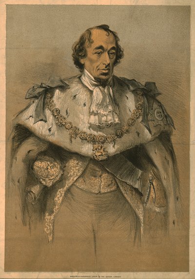 Benjamin Disraeli, ca. 1870 door Unbekannt