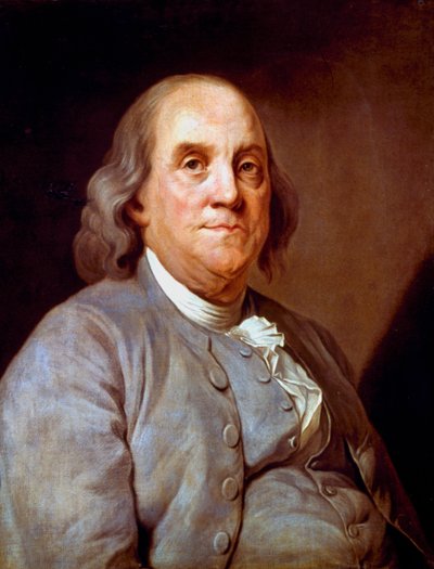 Benjamin Franklin, Amerikaanse staatsman, drukker en wetenschapper, 1778 door Unbekannt