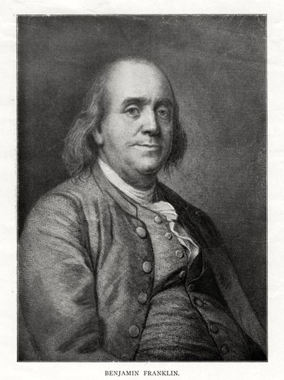 Benjamin Franklin, Amerikaanse staatsman, drukker en wetenschapper, 20e eeuw door Unbekannt