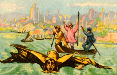 Berblingers poging om de Donau over te steken, 1811, 1932 door Unbekannt