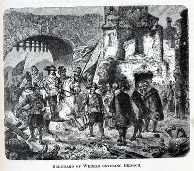 Bernhard van Weimar betreedt Breisach, 1882 door Unbekannt