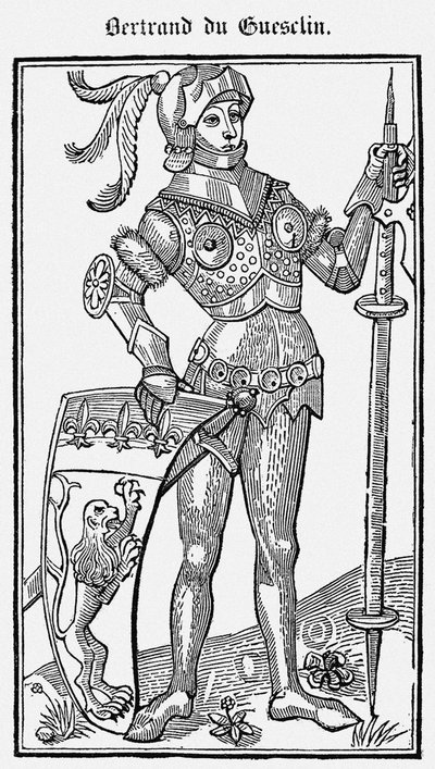 Bertrand du Guesclin uit Le Livre des faits de messire Bertrand du Guesclin, 1487 door Unbekannt