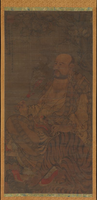 Bhadra, de zesde Luohan, gedateerd 1345 door Unbekannt