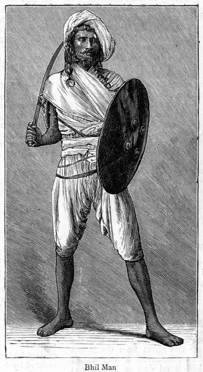 Bhil man, 1886 door Unbekannt