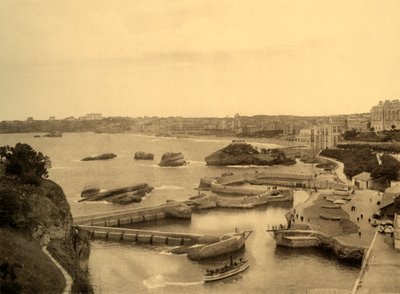 Biarritz - De Haven van de Vissers, c1930 door Unbekannt