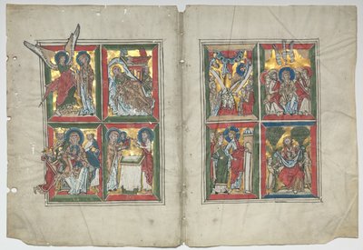 Bifolia met scènes uit het leven van Christus, 1230-1240 door Unbekannt