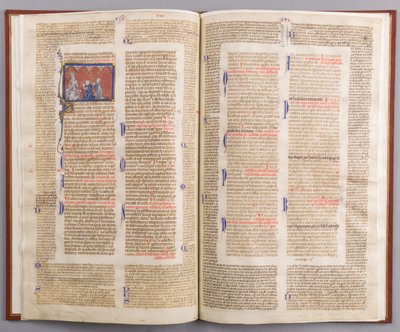 Bifolium met de decretalen van Gratianus, Frans, ca. 1290 door Unbekannt