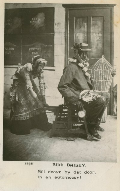Bill Bailey ansichtkaart. Bill Bailey, Wont You Please Come Home was een populair lied gepubliceerd in 1902 door Unbekannt