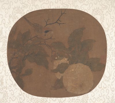 Vogel op een Camellia Tak, ca. 1000 door Unbekannt