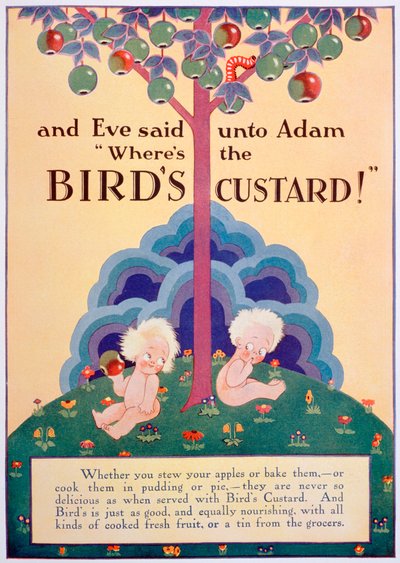 Birds Custard advertentie, 1928 door Unbekannt
