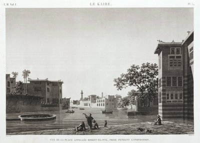 Birket-al-Fyl, Caïro, Egypte, tijdens de overstroming, ca. 1798 door Unbekannt