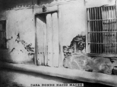 Geboorteplaats van Antonio Maceo 1845-1896, jaren 1920 door Unbekannt