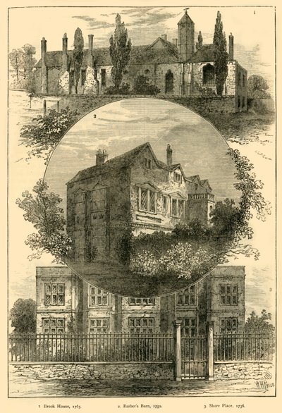 Stukken van Oud Hackney, ca. 1876 door Unbekannt