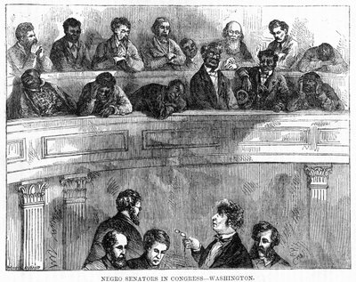 Zwarte senatoren in het Congres - Washington, 1868 door Unbekannt