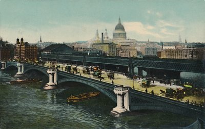 Blackfriars Bridge, Londen, 1911 door Unbekannt
