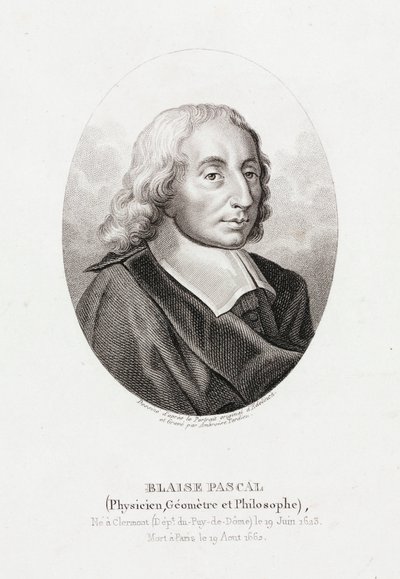 Blaise Pascal, Franse wiskundige, natuurkundige en theoloog, ca. 1660 door Unbekannt