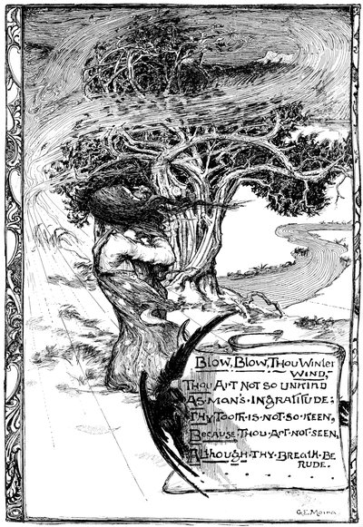 Blaas, blaas, jij winterwind, 1895 door Unbekannt