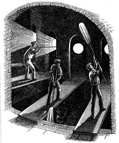 Blazen van cilinder- of plaatglas, c1860 door Unbekannt
