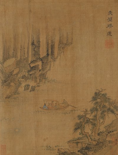 Boottocht naar Red Cliff, Mogelijk Ming-dynastie, 1368-1644 door Unbekannt