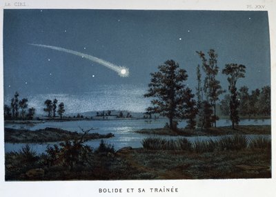 Bolide en zijn spoor door Unbekannt