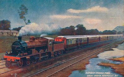 Bombay-Poona Mail, Grote Indiase Schiereiland Spoorweg, c1900 door Unbekannt