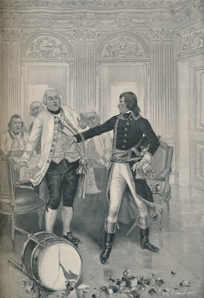 Bonapartes beëindiging van het interview met de Oostenrijkse gezant, 1896 door Unbekannt