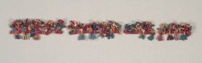 Randfragment met vogels en bloemen, 100 v.Chr.-700 door Unbekannt