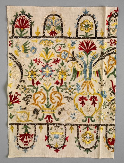 Randstrook van een Rok, 1600s - 1700s door Unbekannt