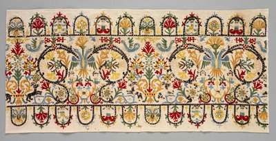 Randstroken van een rok, 1600s - 1700s door Unbekannt