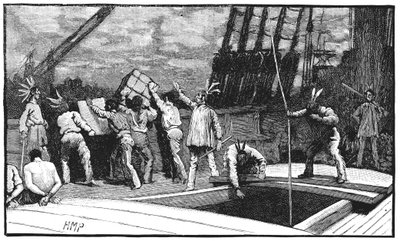 Boston Tea Party, 26 december 1773 door Unbekannt