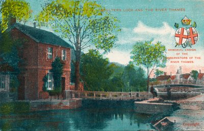 Boulters Lock en de rivier de Theems door Unbekannt