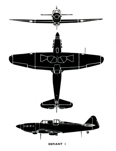 Boulton Paul Defiant I, 1941 door Unbekannt