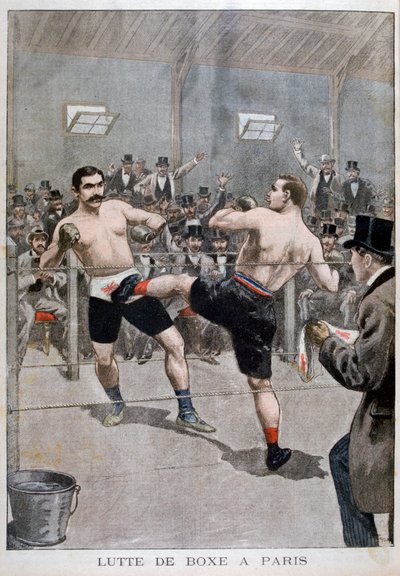 Boksen in Parijs, 1899 door Unbekannt