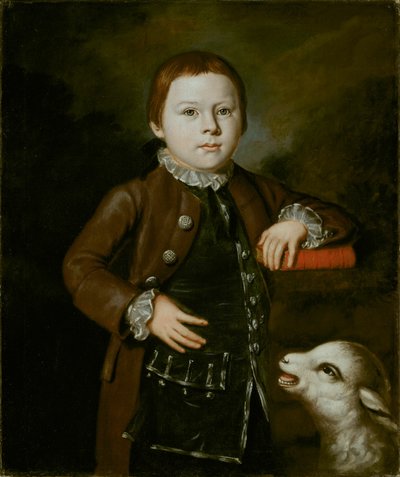Jongen van de Hallett Familie met Lam, 1766-1776 door Unbekannt