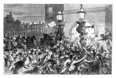Broodrellen bij de ingang van het Lagerhuis, Westminster, Londen, 1815 ca. 1895 door Unbekannt