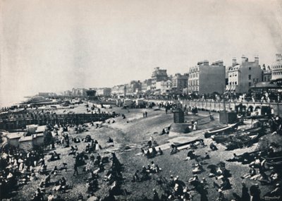 Brighton - Een lang stuk van het strand door Unbekannt